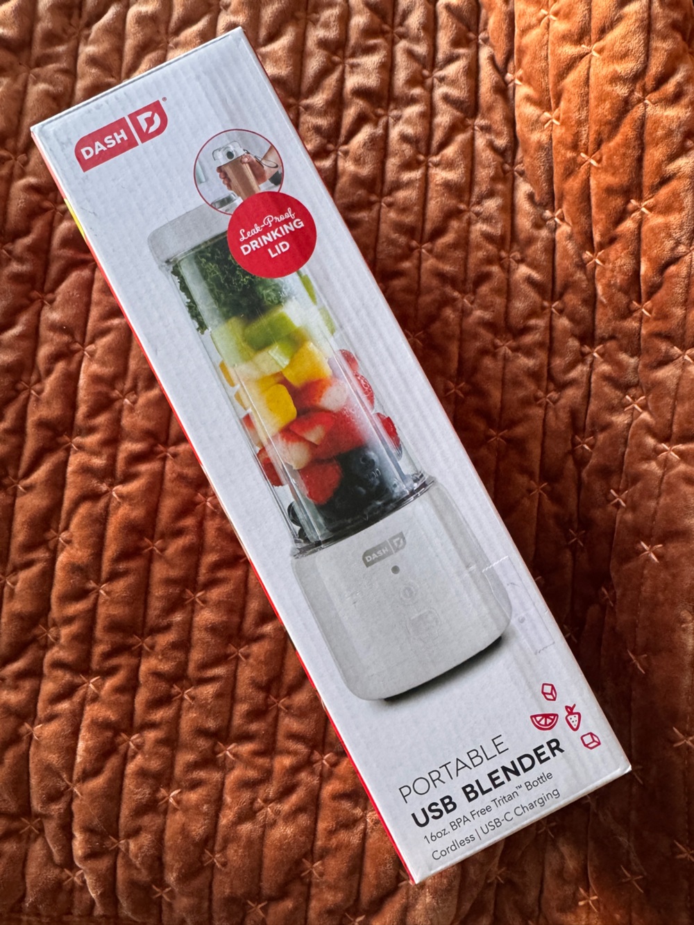 DASH Portable USB Blender 16oz Cordless USB-C NIB